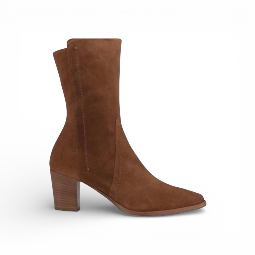 Italeau Posey Heeled Boot in Waterproof Suede NIB - Picture 3 of 7